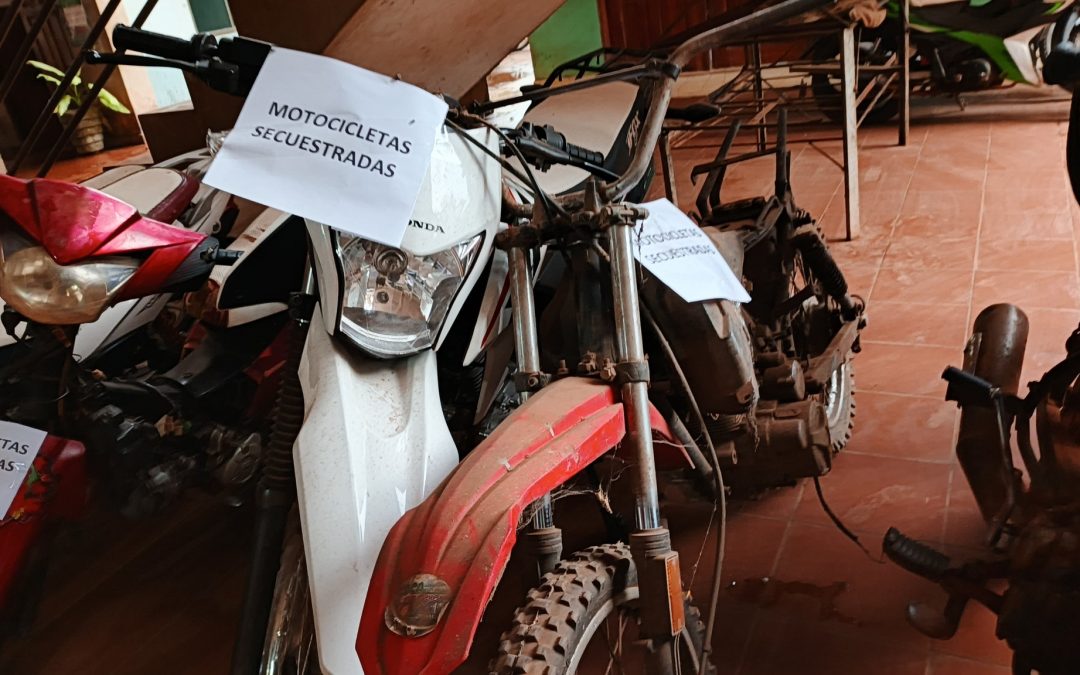 POLICÍA AMAZÓNICA RECUPERA MOTOCICLETAS Y BIENES ROBADOS