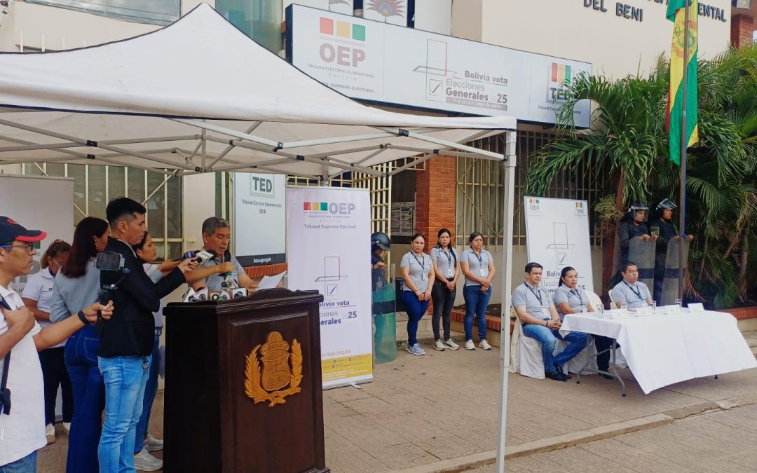 SEGUNDA VUELTA PRESIDENCIAL INICIA EN BENI CON ESTRICTO CONTROL ELECTORAL