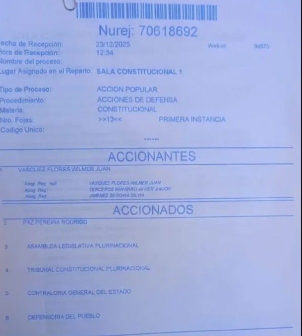 PRESENTAN ACCIÓN POPULAR PARA FRENAR DECRETO QUE ELIMINA SUBVENCIÓN A COMBUSTIBLES