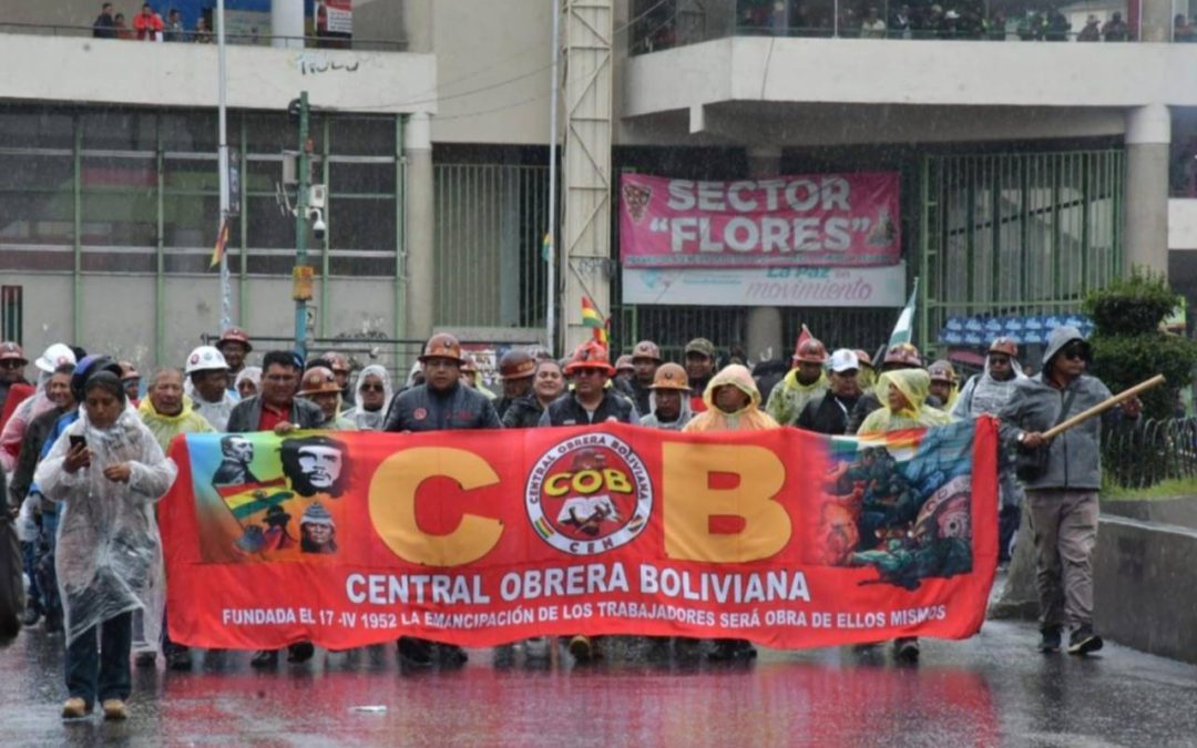 LA COB CONVOCÓ A UNA MULTITUDINARIA MARCHA EN LA PAZ