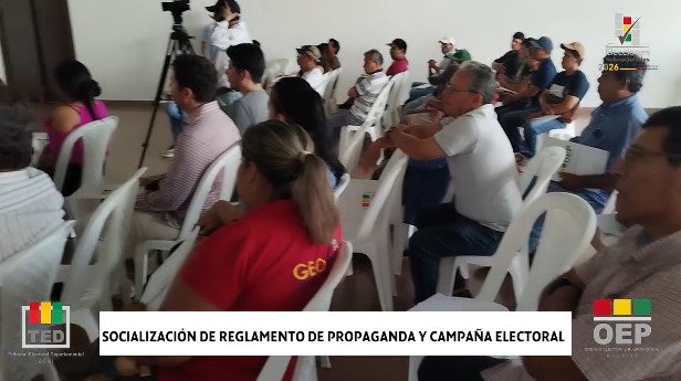 TED BENI SOCIALIZA REGLAMENTO DE PROPAGANDA Y CAMPAÑA ELECTORAL CON MEDIOS Y ORGANIZACIONES POLÍTICAS