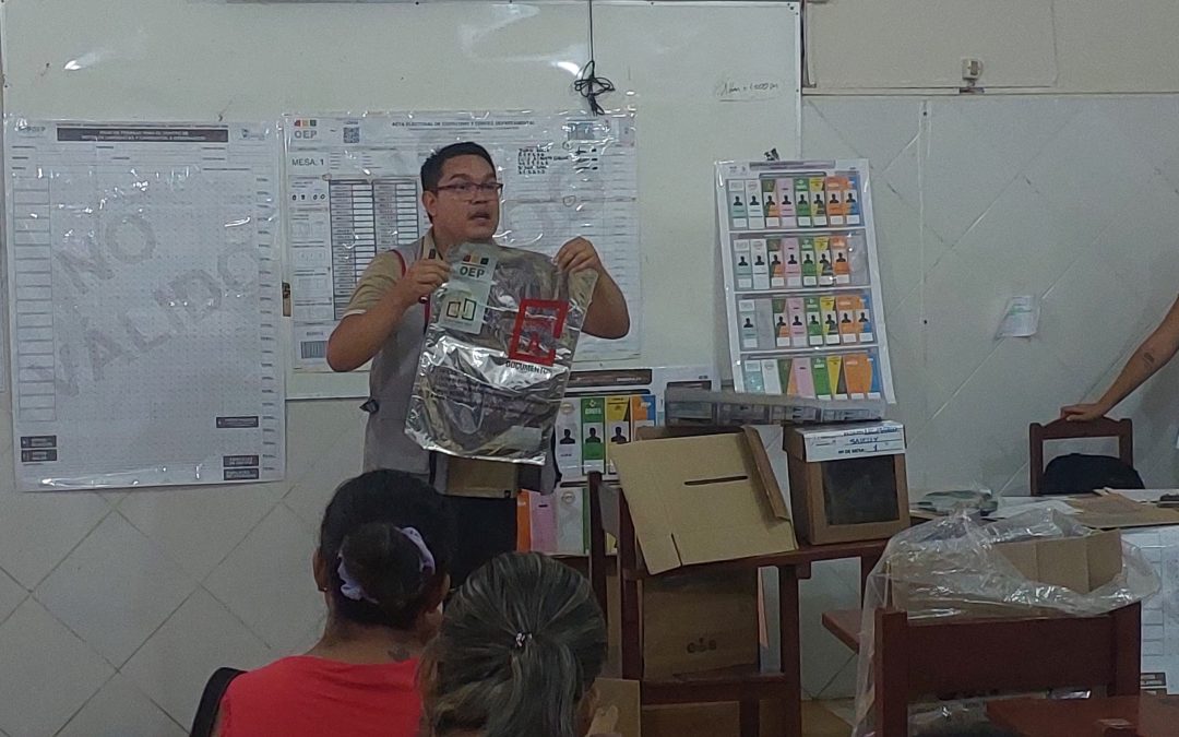 TED BENI VERIFICA E INICIA CAPACITACIONES MASIVAS A JURADAS Y JURADOS ELECTORALES EN TRINIDAD