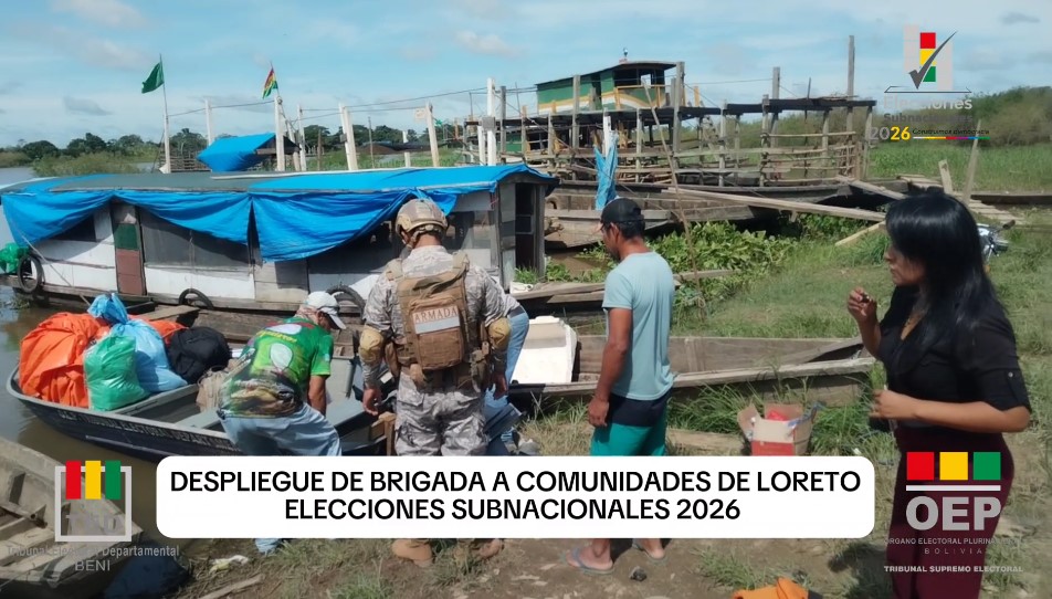 TRIBUNAL ELECTORAL DEPARTAMENTAL DEL BENI INTENSIFICA DESPLIEGUE DE BRIGADAS A COMUNIDADES DISPERSAS DE LORETO