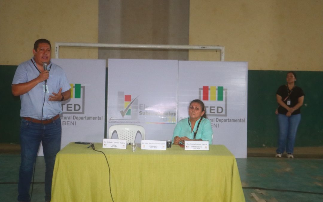 TED BENI, REALIZA CAPACITACIÓN GENERAL A JURADAS Y JURADOS ELECTORALES PARA LA SEGUNDA VUELTA DE LAS ELECCIONES SUBNACIONALES 2026