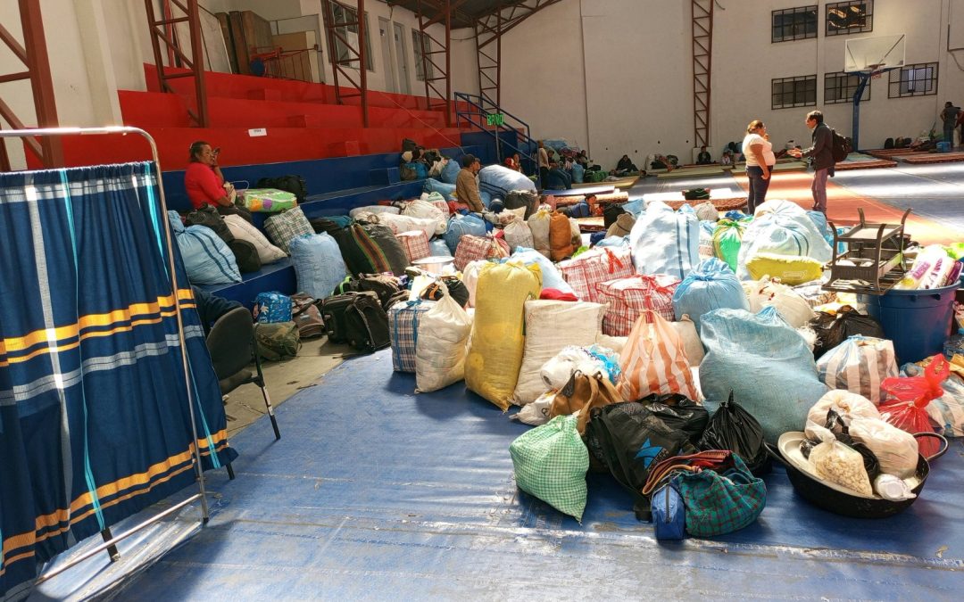 UNIVERSIDAD HABILITA COLISEO PARA MARCHISTAS INDÍGENAS EN LA PAZ