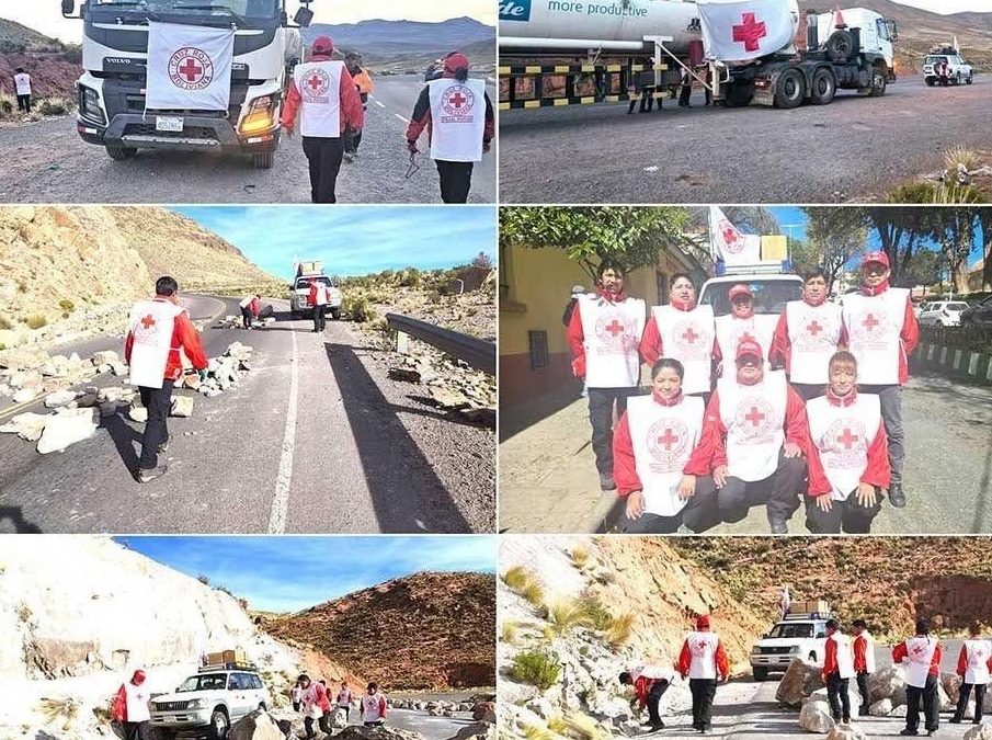 MOVILIZADOS GARANTIZAN PASO HUMANITARIO PARA OXÍGENO EN RUTA POTOSÍ