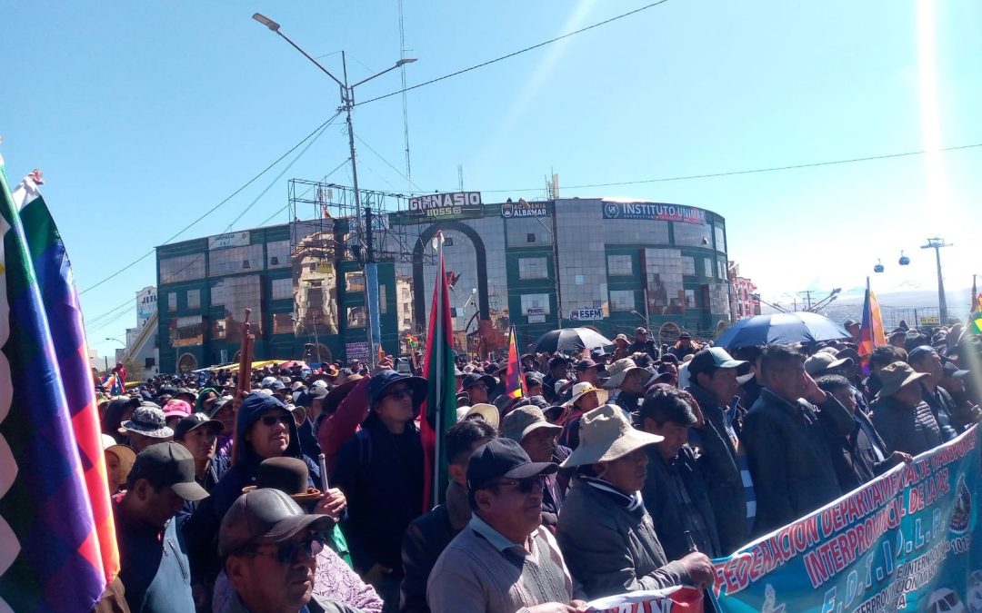 EL ALTO CONSOLIDA FRENTE SOCIAL Y EXIGE LA SALIDA INMEDIATA DE RODRIGO PAZ
