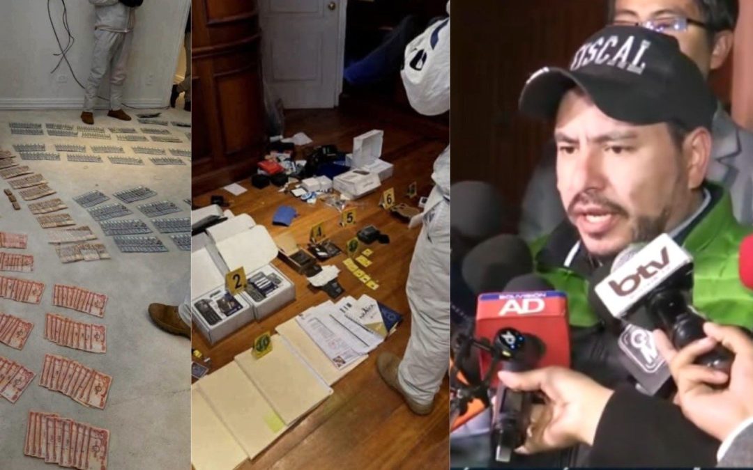 ALLANAMIENTOS A VIVIENDAS DE CERIMEDO DESTAPAN DINERO, DIVISAS Y EQUIPOS PARA OPERAR CUENTAS