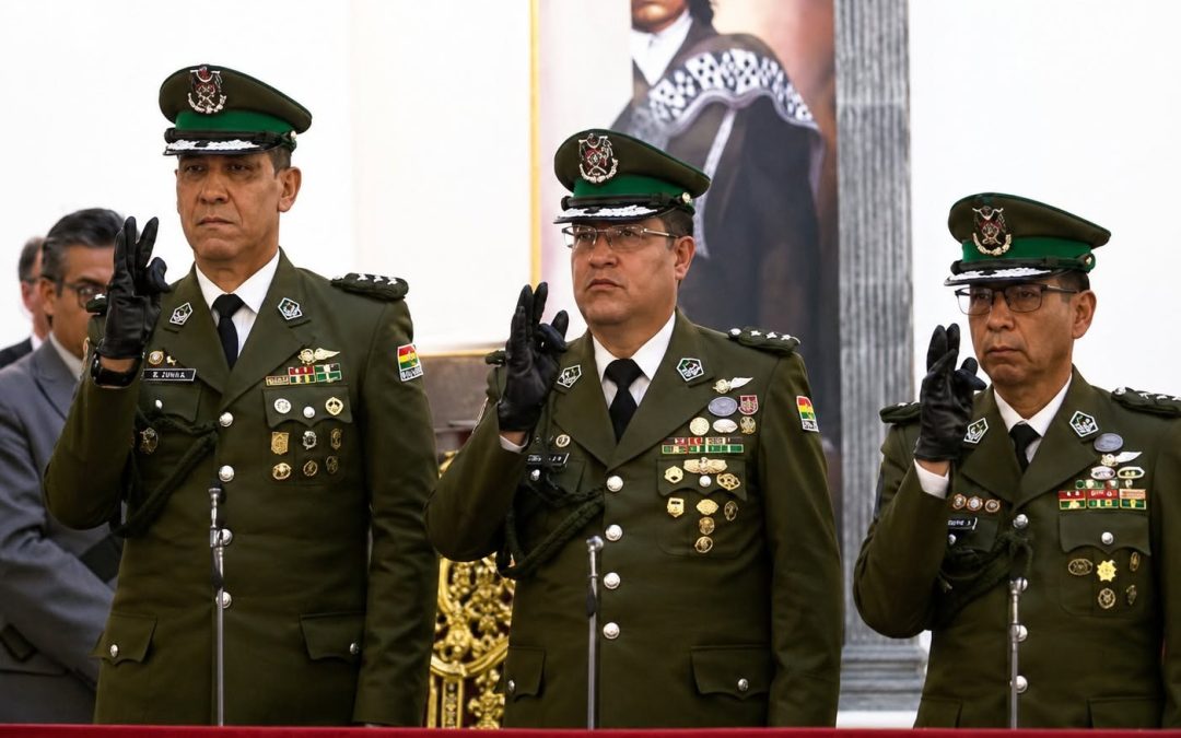 PAZ REEMPLAZA A SOKOL Y PONE A ÁLVAREZ AL FRENTE DE LA POLICÍA BOLIVIANA